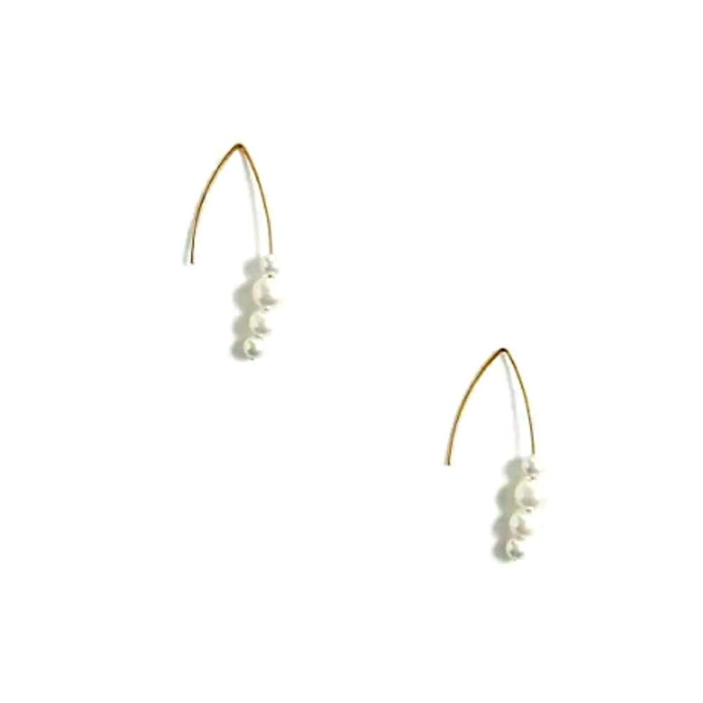 3/$33 Pearl hook earrings